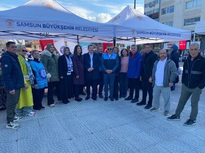 samsun haber: Vicdan nöbeti Samsun’da! Gazze için umut oldular