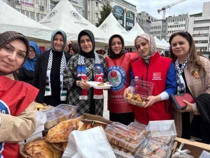 samsun haber: Vicdan nöbeti Samsun’da! Gazze için umut oldular