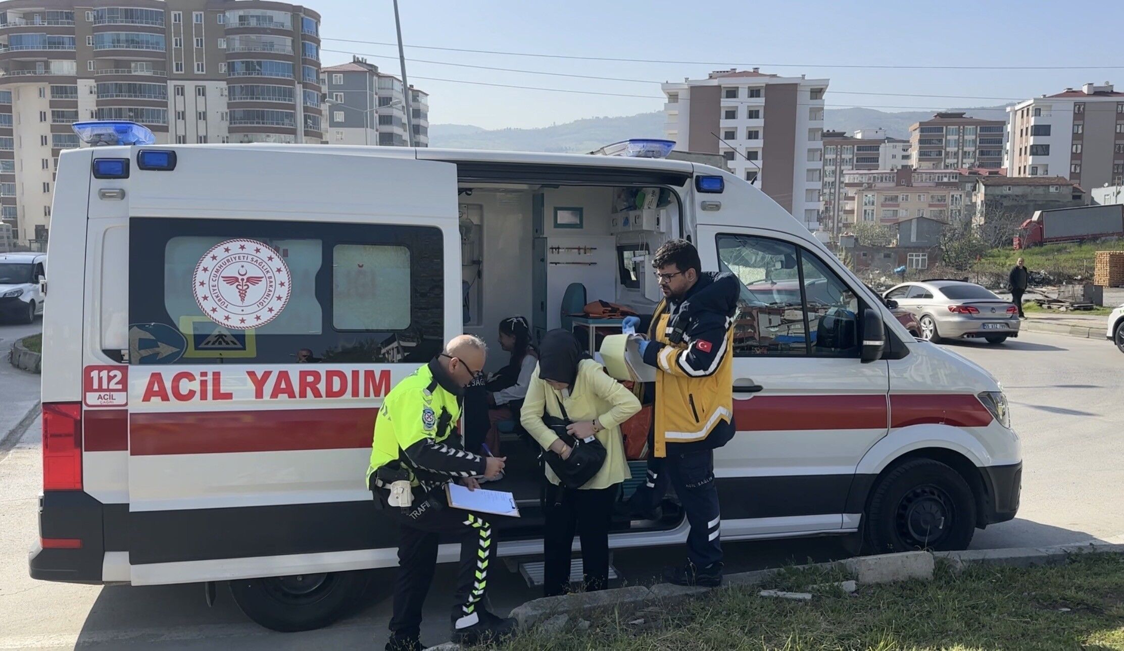 Samsun’da kavşakta korkutan kaza!