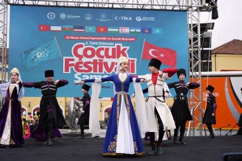 samsun haber: Samsun’da 9 ülkeden çocuklar sahne aldı! 23 Nisan coşkusu büyüdü