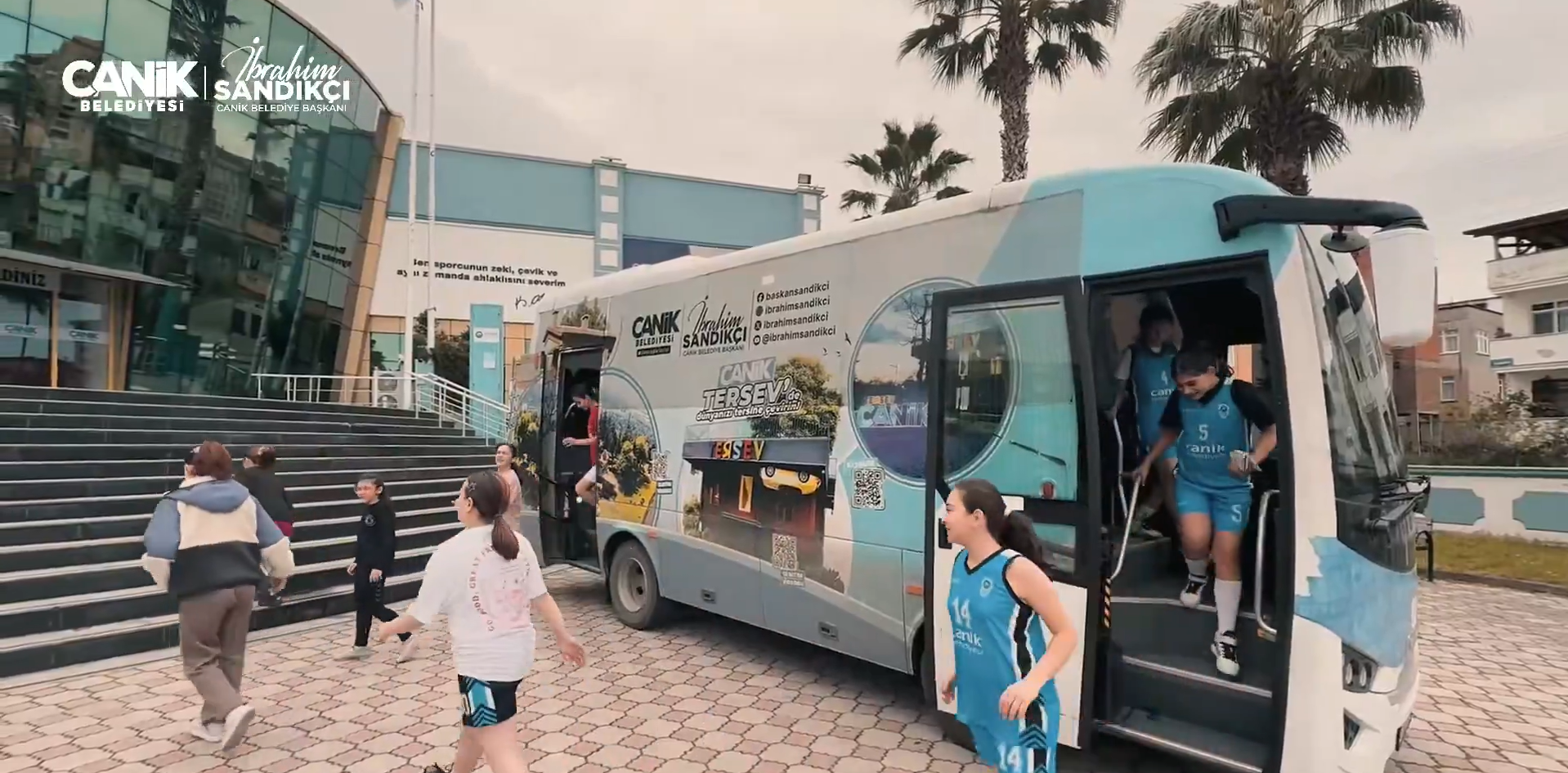 Canik Belediyesi’nden sporculara ücretsiz ulaşım desteği