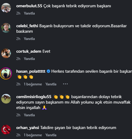 Çarşambalılara göre Hüseyin Dündar başarılı 