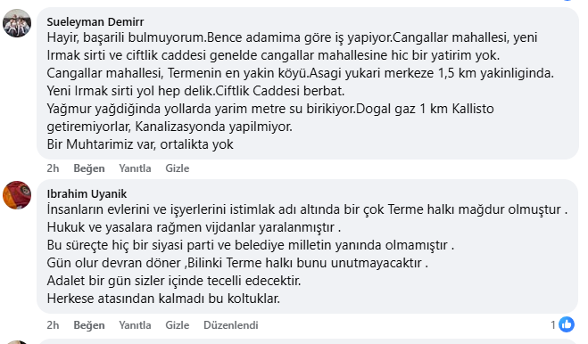Termelilere göre Ali Kılıç başarısız