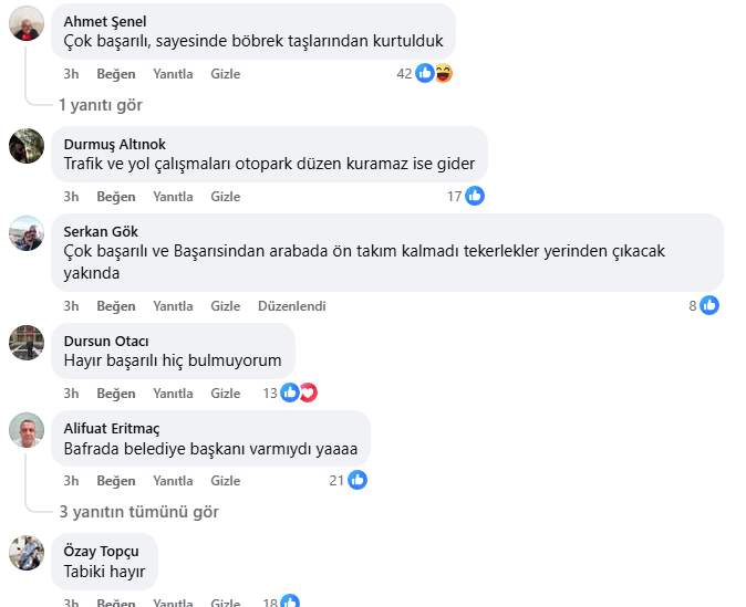 Bafralılara göre Hamit Kılıç başarısız 