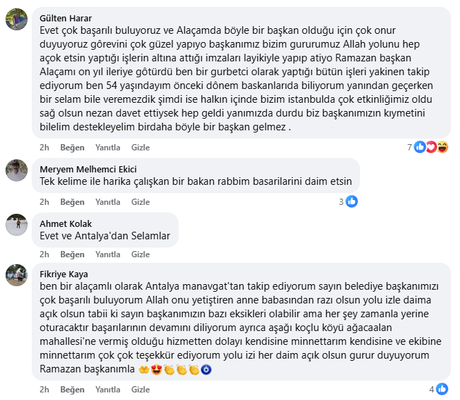 Alaçamlılara göre Ramazan Özdemir başarılı 