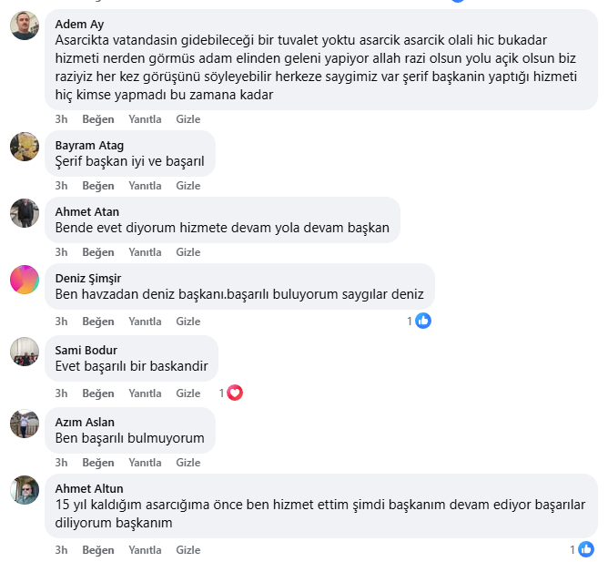 samsun haber. Asarcıklılara göre Şerif Kılağuz başarılı 