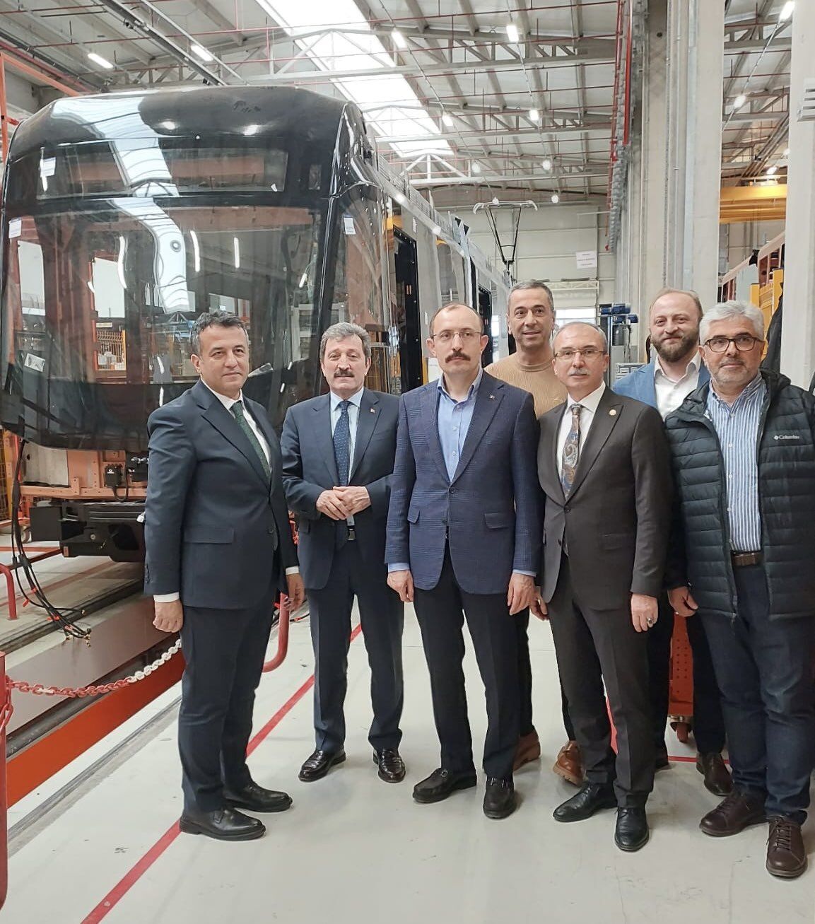 Samsun'un yeni tramvayları üretimde! Yerinde incelediler 