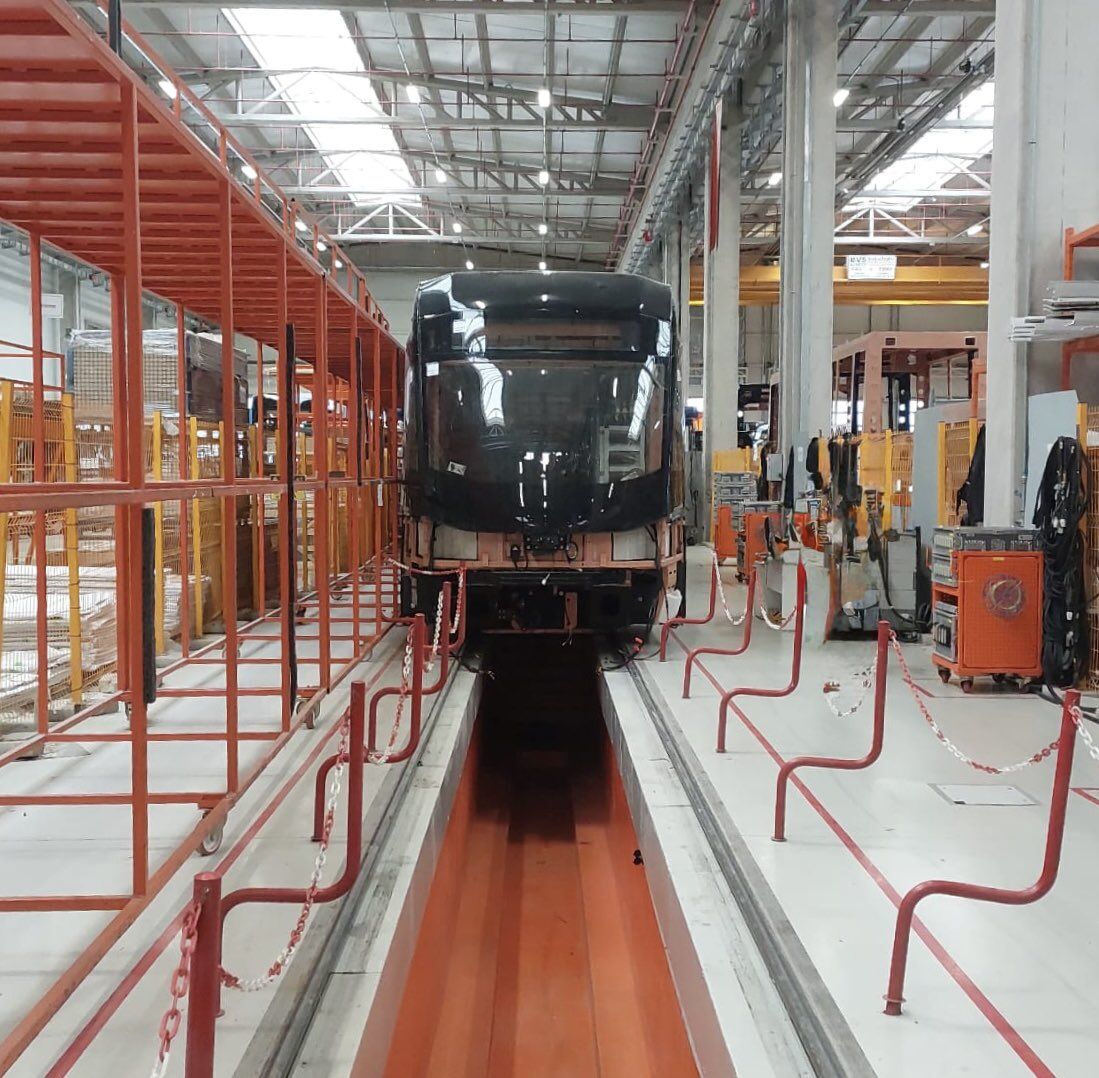 Samsun'un yeni tramvayları üretimde! Yerinde incelediler 