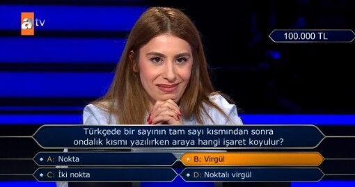 Milyoner'de edebiyat mezununu terleten dil bilgisi sorusu