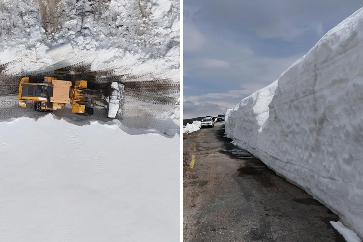 Orduda Nisan Sonunda 4 Metre Kar