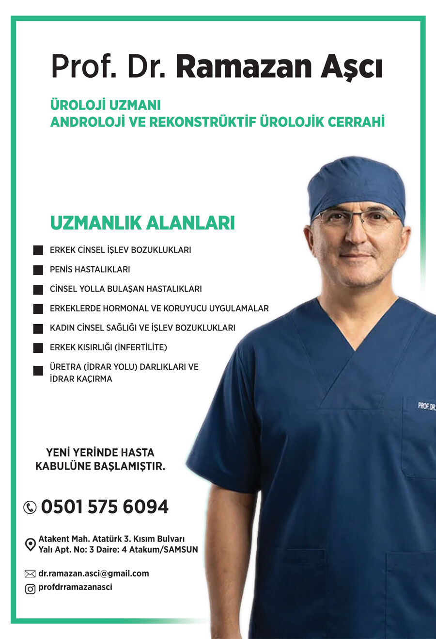 samsun haber: Prof. Dr. Ramazan Aşcı Atakum’da hasta kabulüne başladı