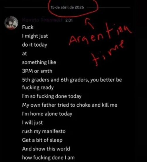 Saldırganın okulu basmadan önceki son mesajları ortaya çıktı