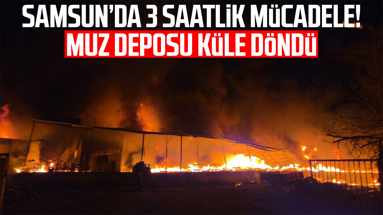 Samsunda 3 Saatlik Mucadele Muz Deposu Kule Dondu 2104