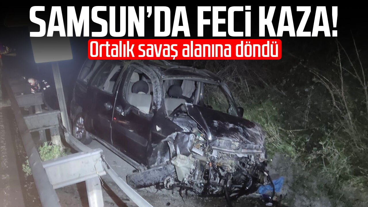 Samsunda Hafif Ticari Arac Yoldan Cikti 3 Agir Yarali 2604