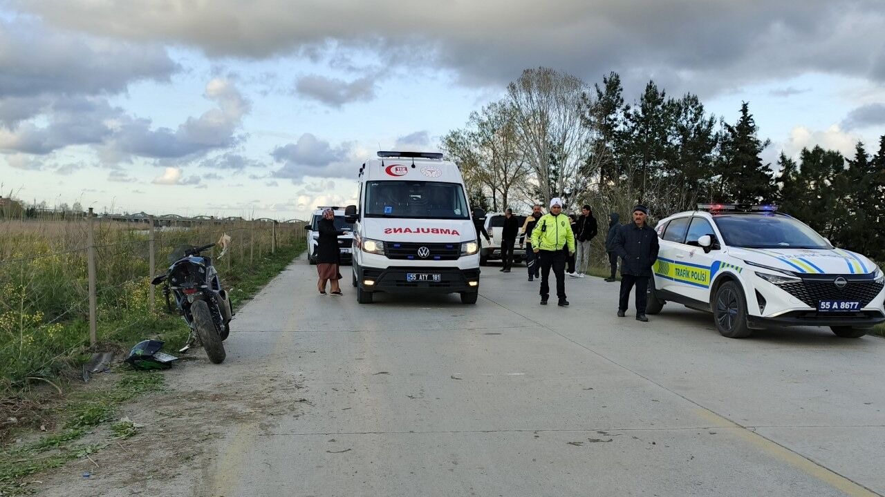 Samsun'da sollama yaparken kaza yaptı: 15 metre sürüklendi!