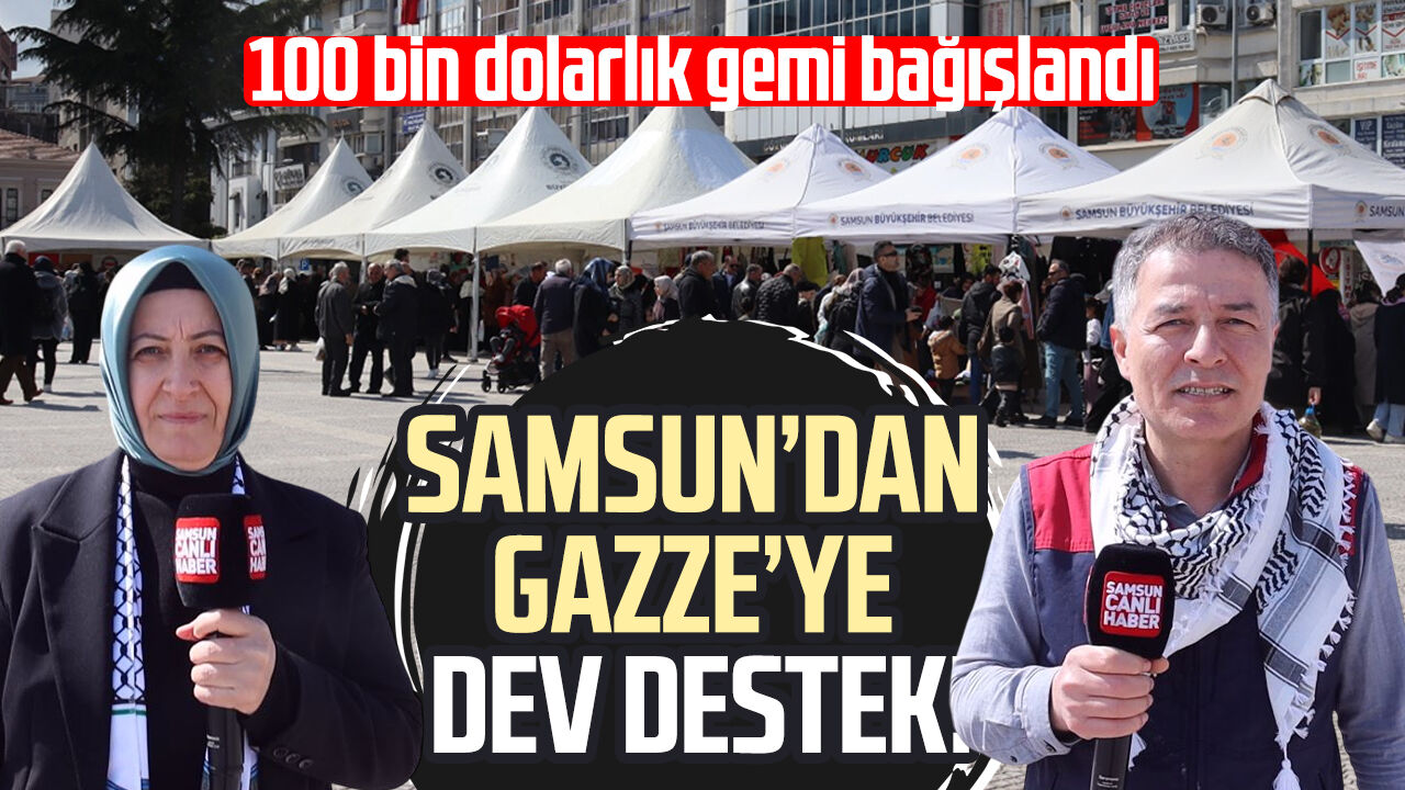 Samsundan Gazzeye Dev Destek 12426