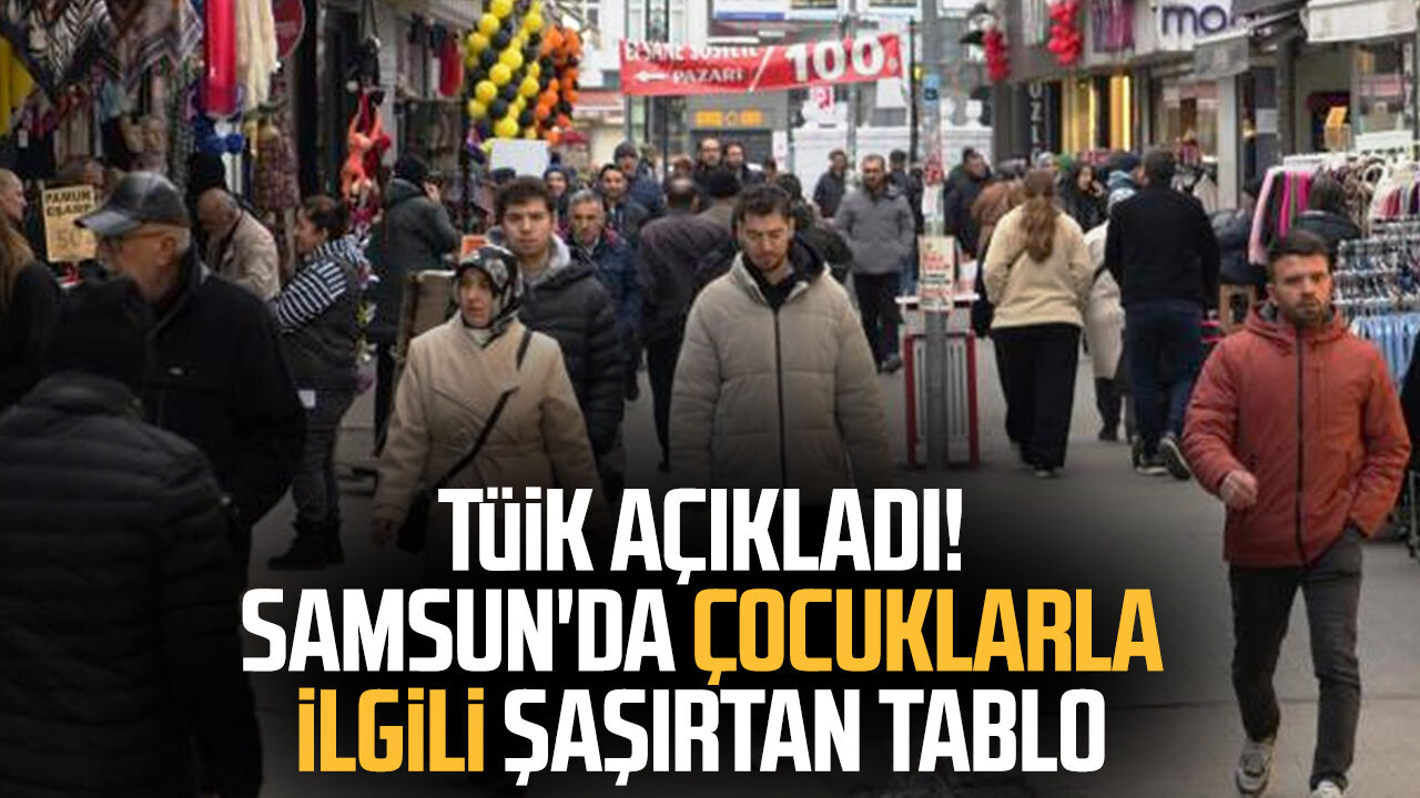 T Ü İ K Açıkladı! Samsun'da Çocuklarla Ilgili Şaşırtan Tablo 3
