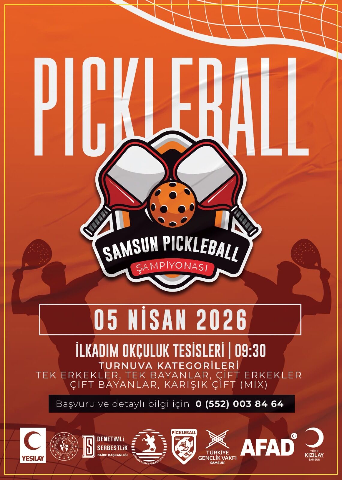 Samsun’da Pickleball Şampiyonası heyecanı başlıyor