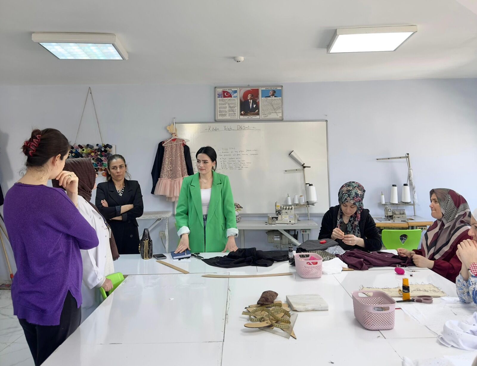 Tekkeköy Belediyesi’nden kadınlara üretim desteği