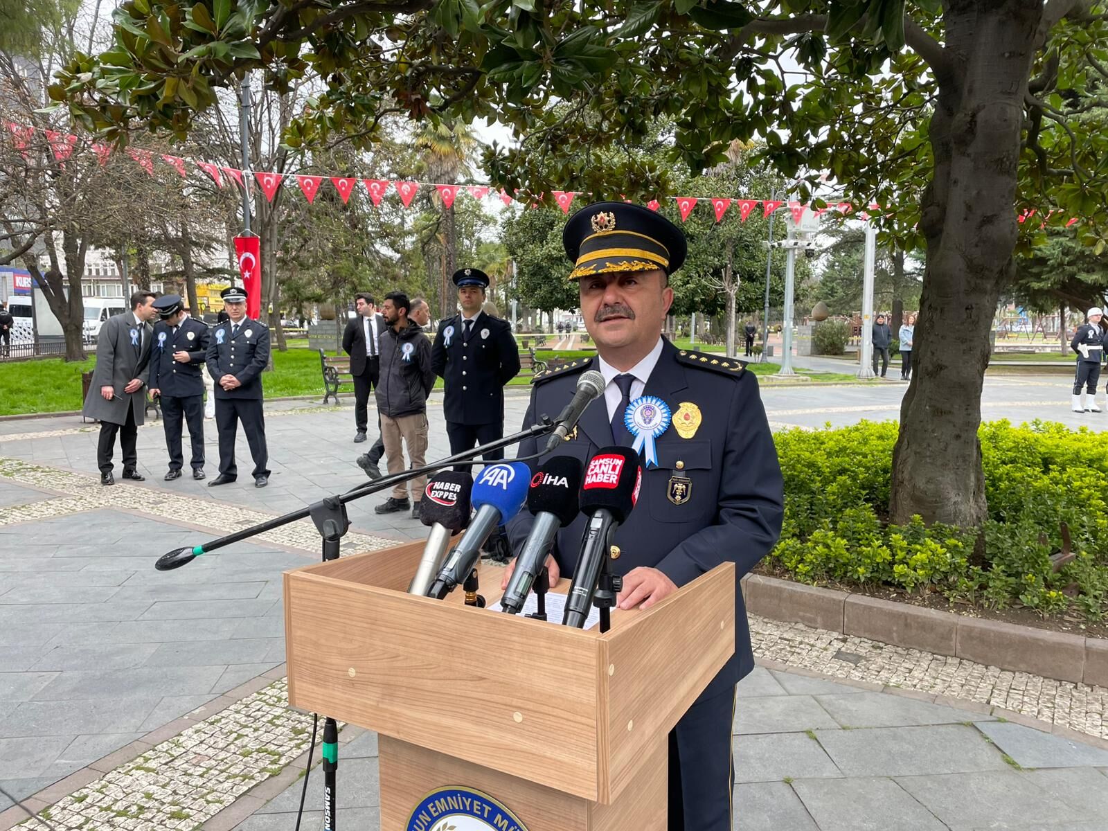 Samsun’da polis teşkilatına anlamlı tören! 181. yıl gururu