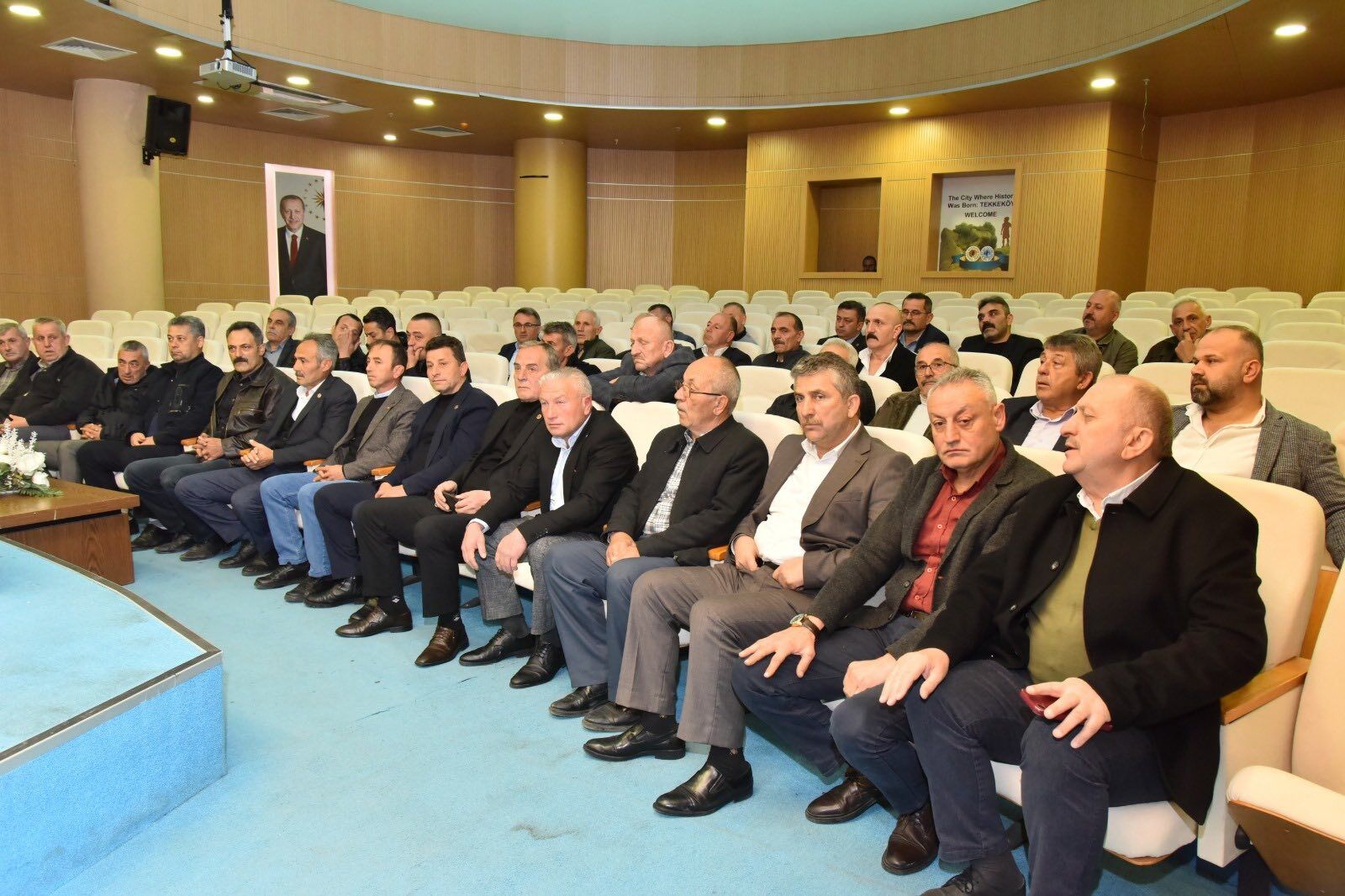 samsun haber: Başkan Mustafa Candal Tekkeköy'de muhtarlarla buluştu