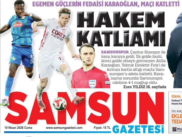 Maça damga vuran kararlar! Samsunspor taraftarından hakem tepkisi