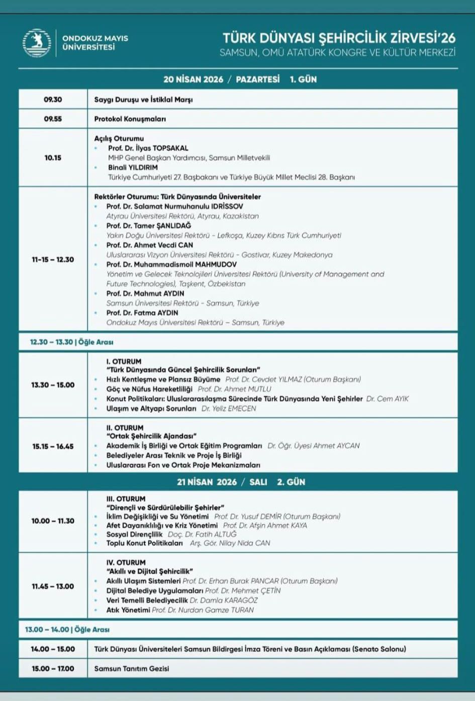 Samsun’da dev organizasyon: Türk dünyası bir araya geliyor