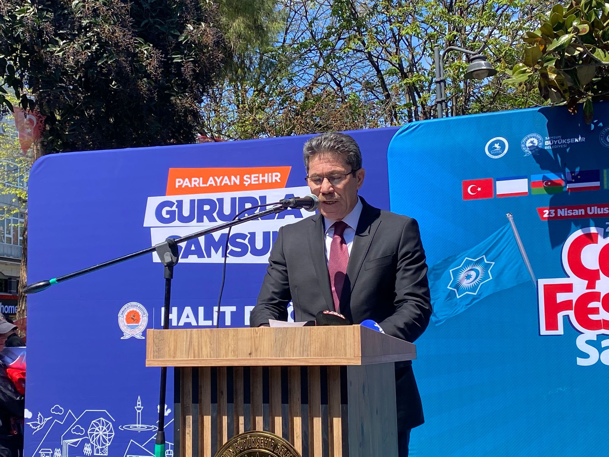 samsun haber: Samsun'da 23 Nisan coşkusu! Türk dünyası çocukları buluştu 