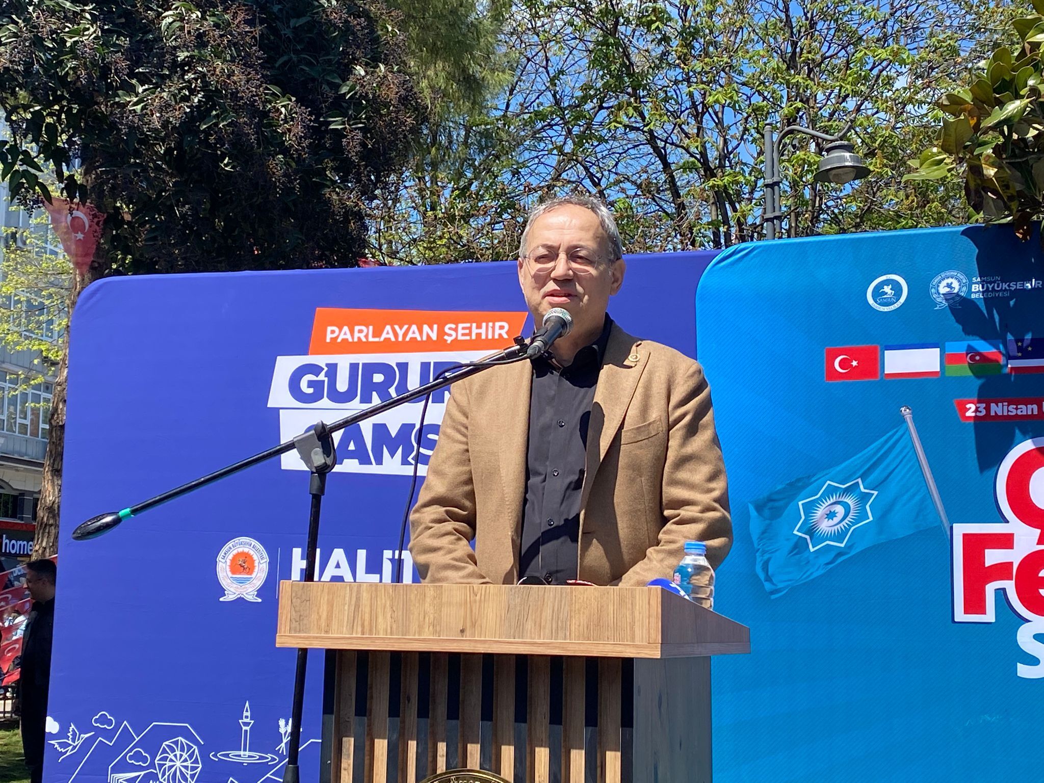 samsun haber: Samsun'da 23 Nisan coşkusu! Türk dünyası çocukları buluştu 