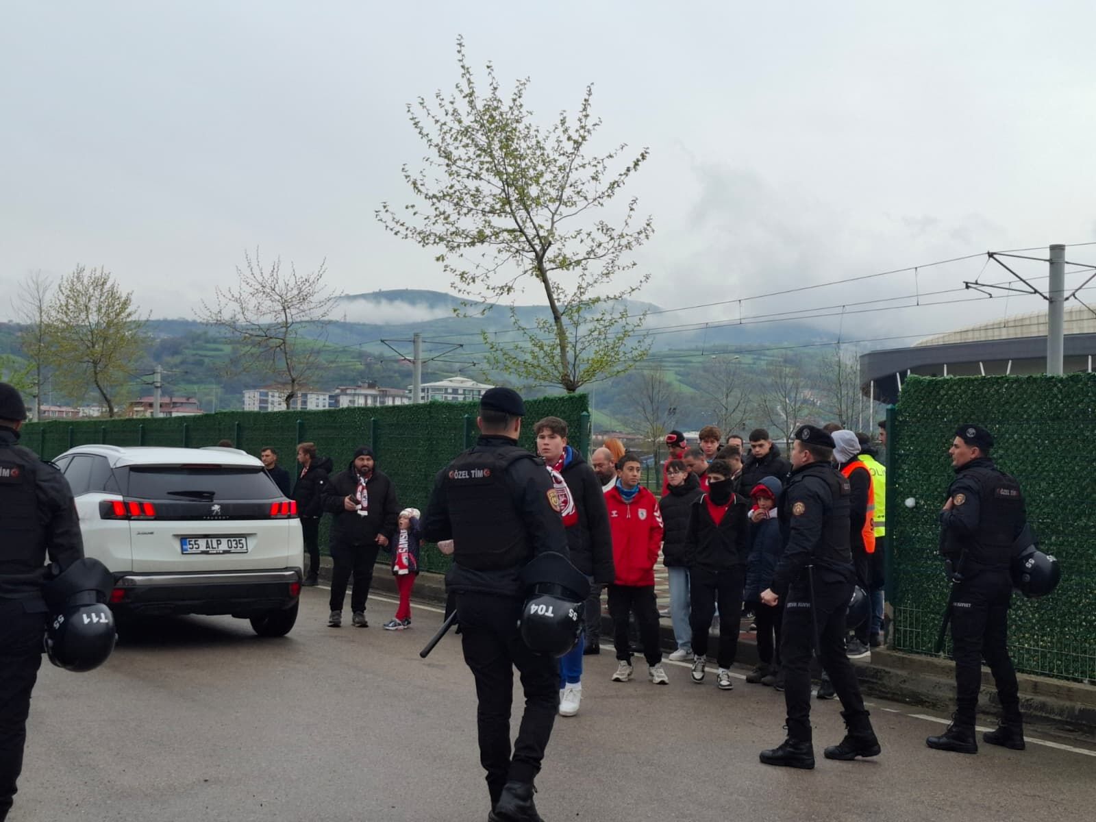 Samsunspor-Trabzonspor maçı öncesi yoğun güvenlik!