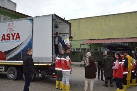 samsun haber: Havza’da sel mağdurlarına sıcak yemek 