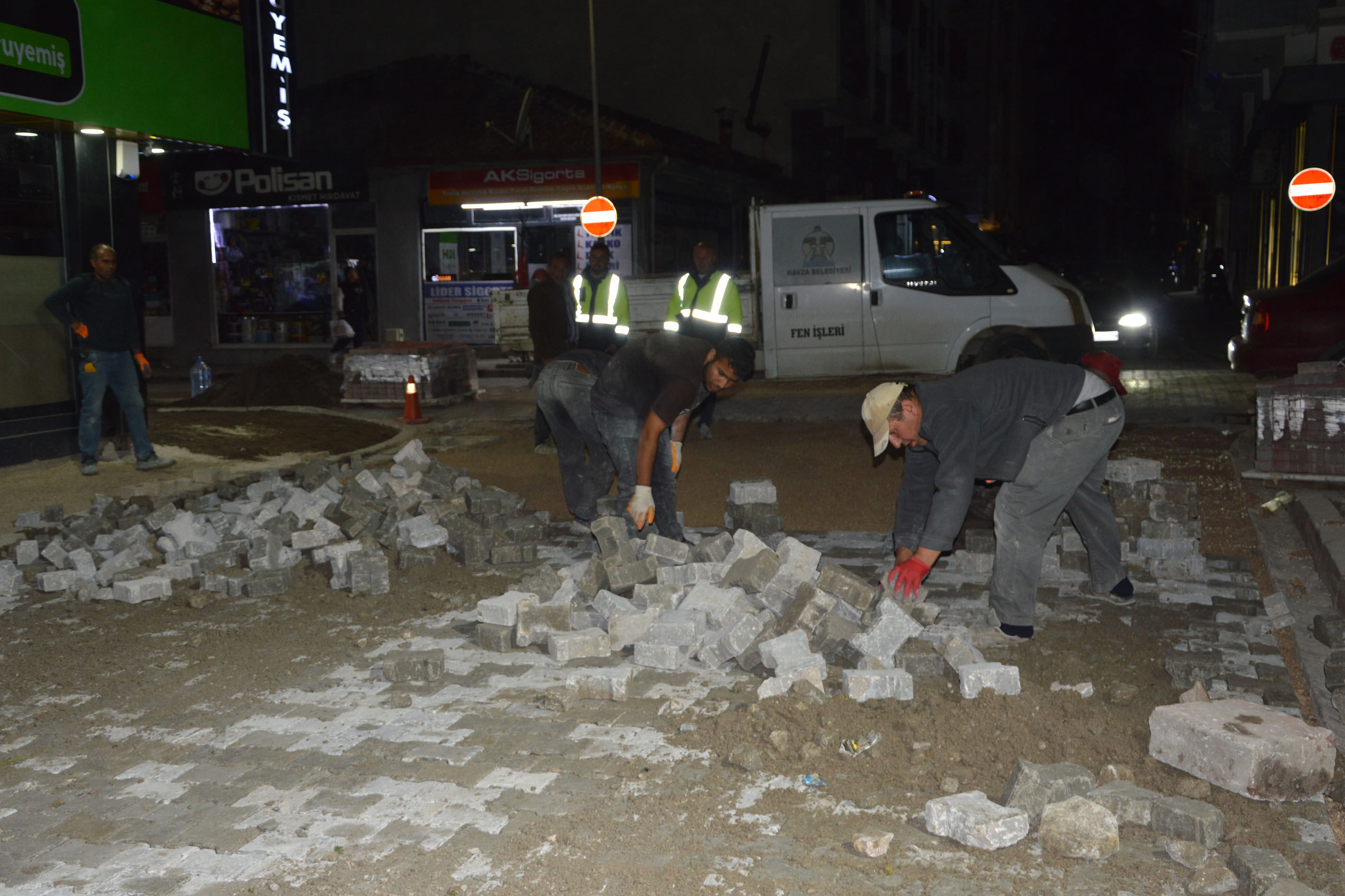 samsun haber: Havza'da sel sonrası yol çalışmaları sürüyor