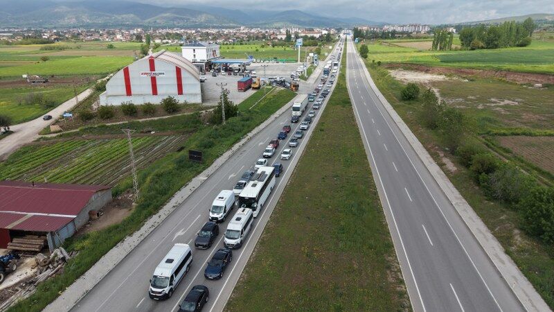 samsun haber: Samsun yolunda bayram trafiği! İşte son durum