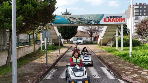 samsun haber: İlkadım’da çocuklara uygulamalı trafik eğitimi