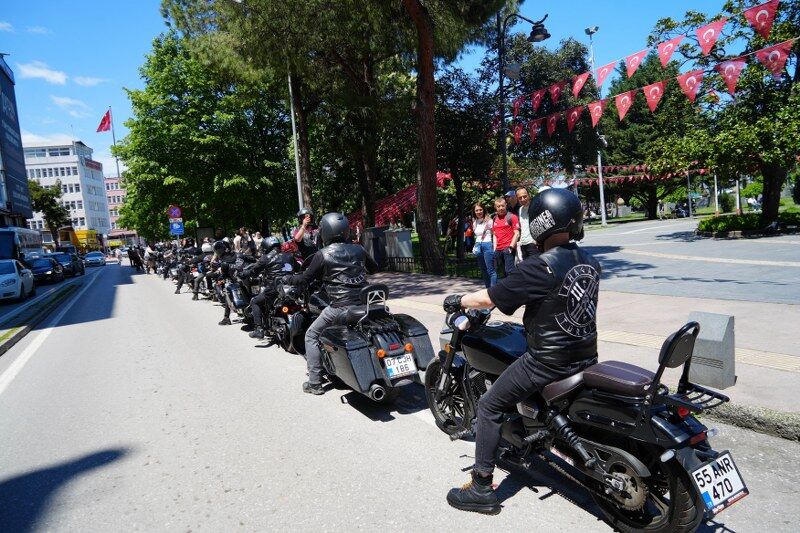 samsun haber: 81 ilden gelen motosikletçiler Samsun’da buluştu! 