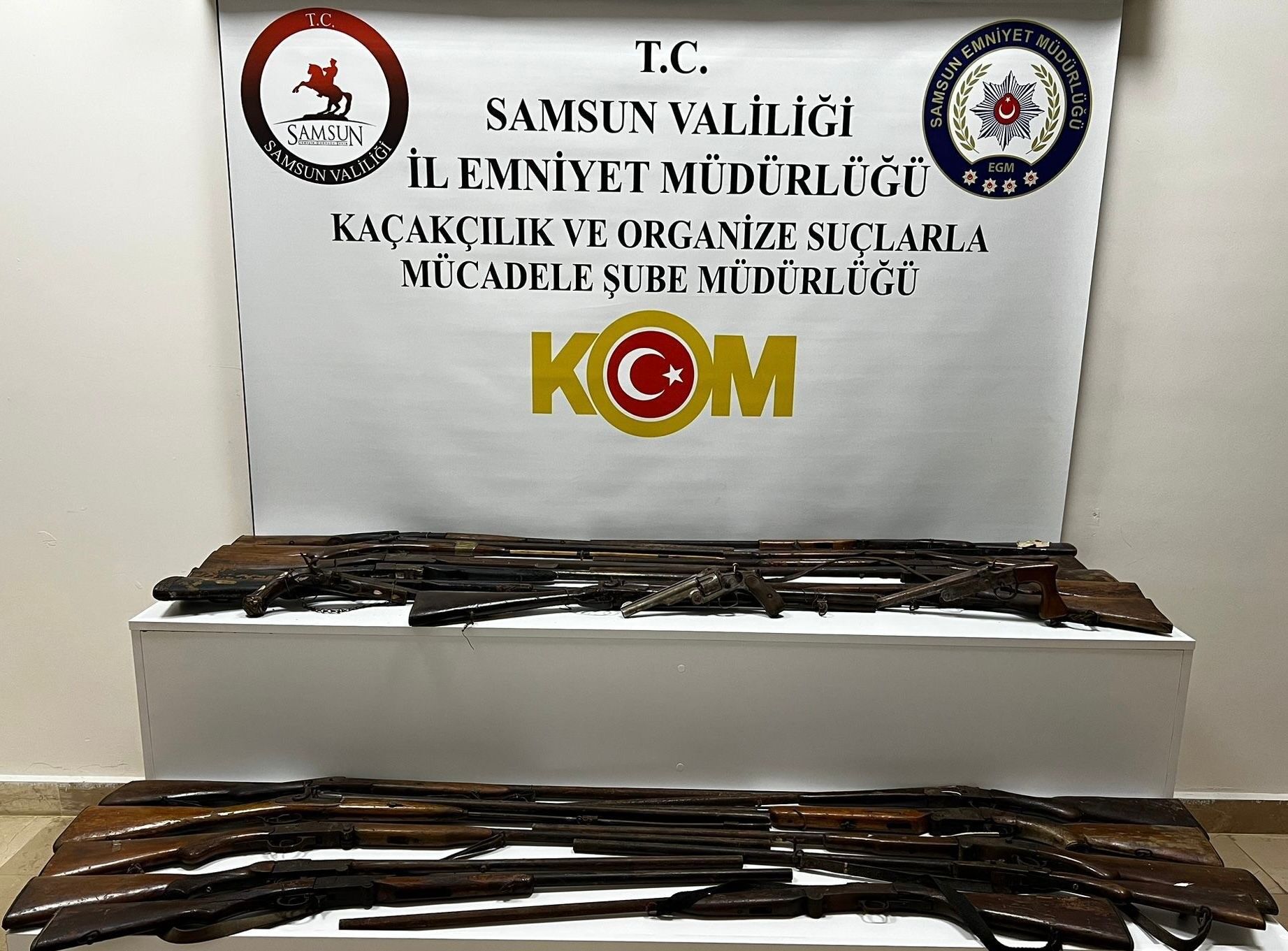 samsun haber: Atakum’da Osmanlı dönemine ait silahlar ele geçirildi