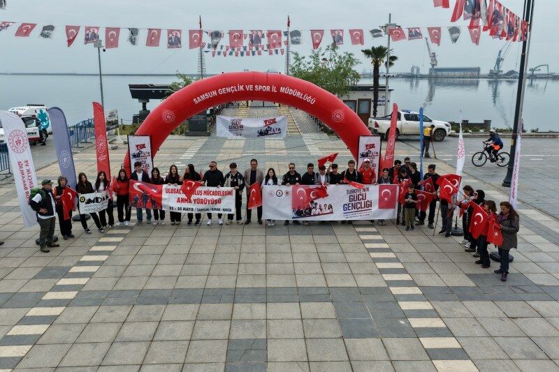 samsun haber: Kurtuluş ruhu yeniden canlandı! Samsun’dan yürüyüş başladı