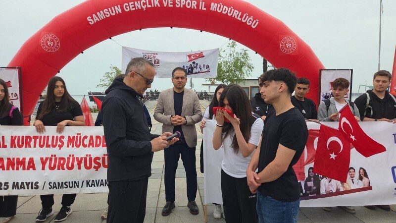 samsun haber: Kurtuluş ruhu yeniden canlandı! Samsun’dan yürüyüş başladı