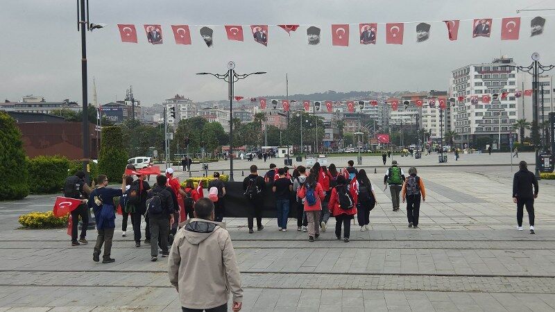 samsun haber: Kurtuluş ruhu yeniden canlandı! Samsun’dan yürüyüş başladı