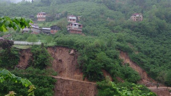 samsun haber: Karadeniz'de heyelan! 11 ev tahliye edildi