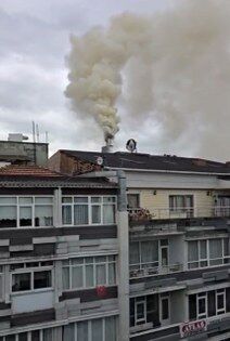 samsun haber: Samsun Çiftlik Caddesi'nde 5 katlı binada yangın paniği