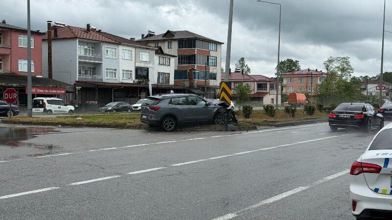 samsun haber: Samsun'da düğün yolunda kaza! Faciaya ramak kaldı