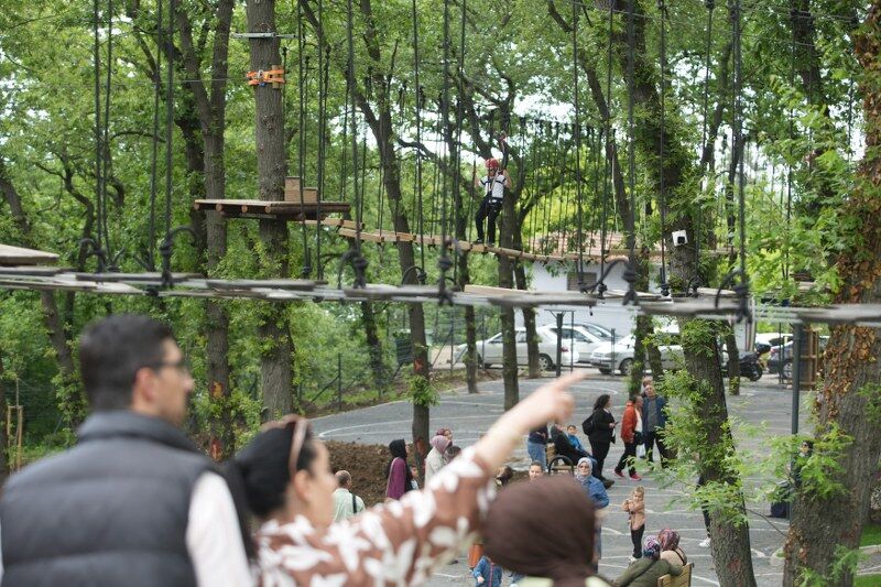 samsun haber: Haziranda ücretli olacak! Canik Macera Parkı'na ziyaretçi akını 