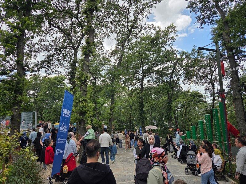 samsun haber: Haziranda ücretli olacak! Canik Macera Parkı'na ziyaretçi akını 