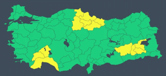 Samsun için sarı kodlu uyarı: Sağanak ve risklere dikkat