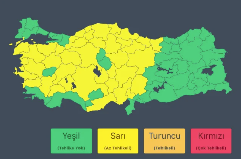 samsun haber: Bakanlık harita paylaştı! Samsun'a flaş uyarı 