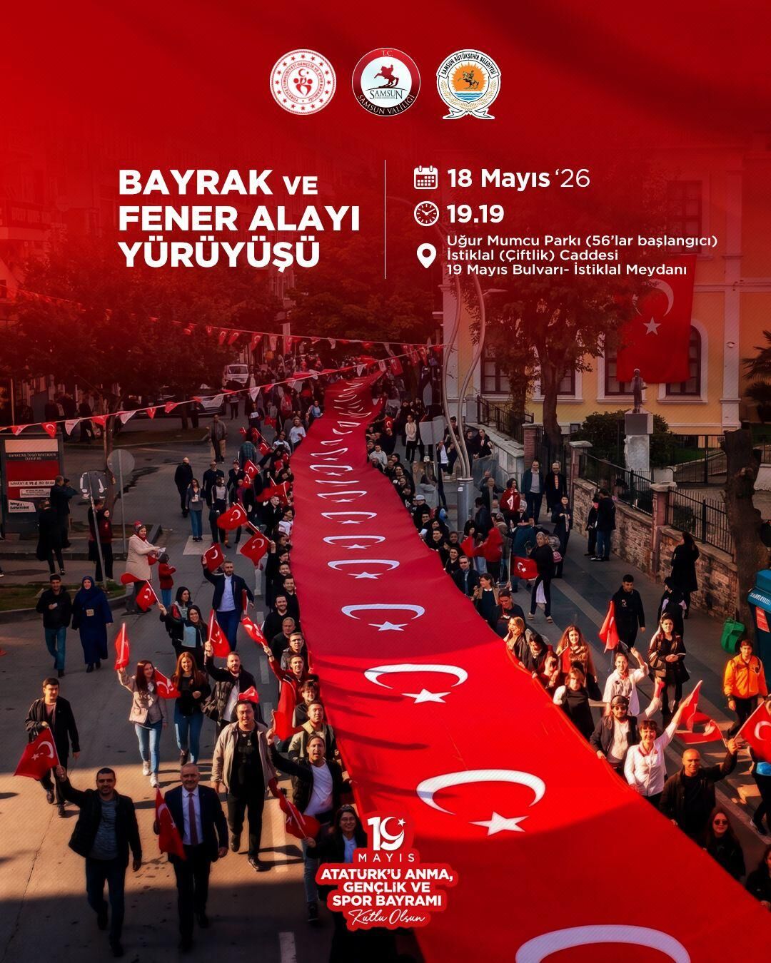samsun haber: Samsun’da 19 Mayıs coşkusu fener alayıyla yaşanacak