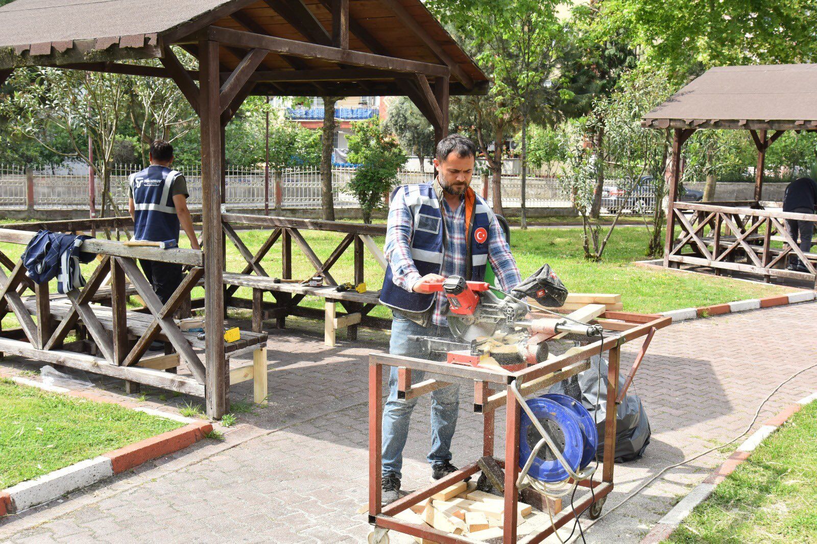 samsun haber: Tekkeköy’de park ve sosyal alanlarda bakım çalışması
