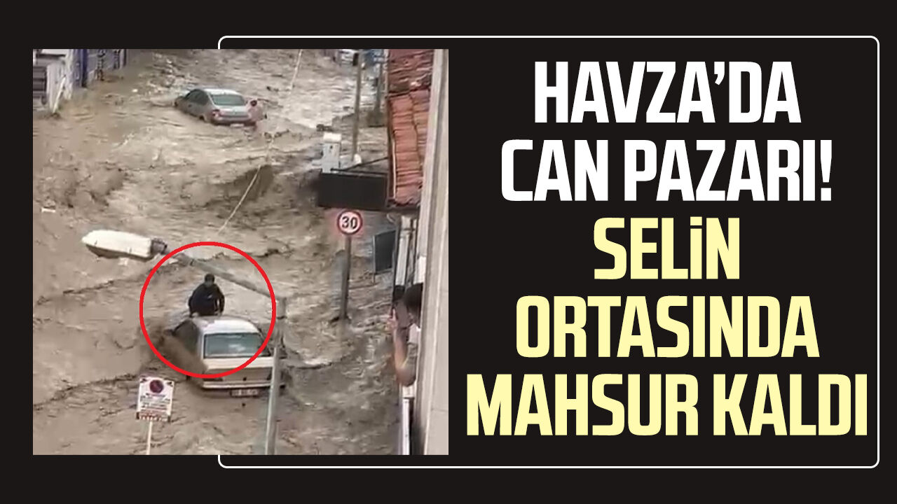 Havzada Can Pazari Selin Ortasinda Mahsur Kaldi 1205
