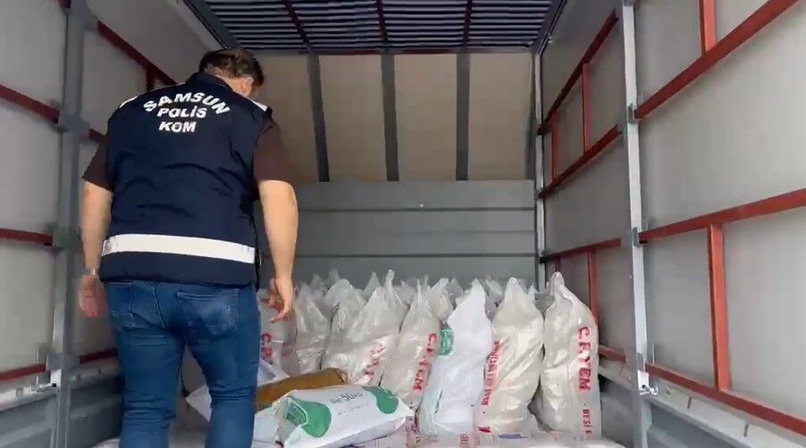 Samsunda Kacak Tutun Operasyonu 6526
